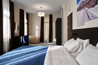 1-комнатные апартаменты с кухней-гостиной, видом на курорт без балкона (Премиум)